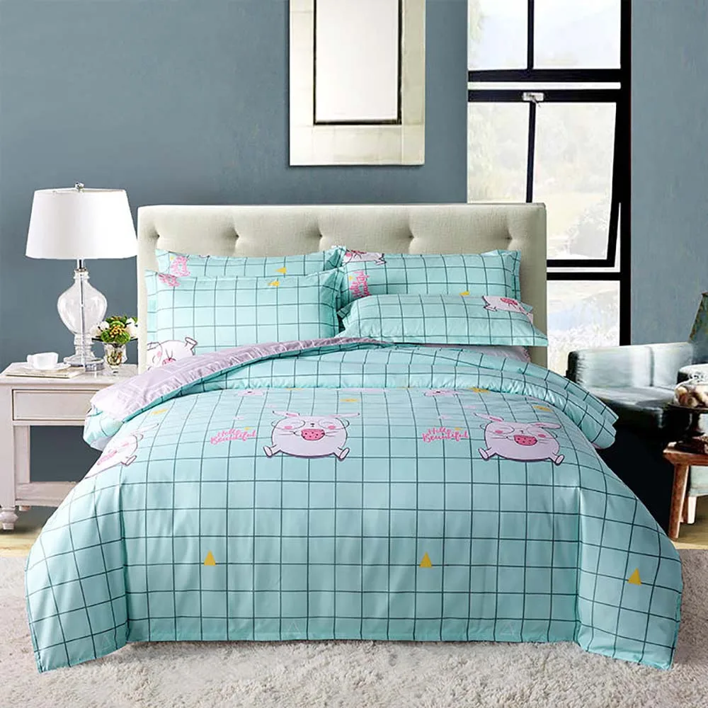 Orange Bedding Set Thumпостельные принадлежности цветочный Комплект постельного белья King size сладкий элегантный розовый пододеяльник для девочек Королева Полный Твин одиночный уникальный дизайн постельный комплект - Цвет: Orange Bedding Set