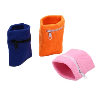 Basketbal Badminton Polsband Zweetband Rits Pols Portemonnee Pouch Running Sport Arm Band Tas Voor MP3 Key Card Opbergtas Case
