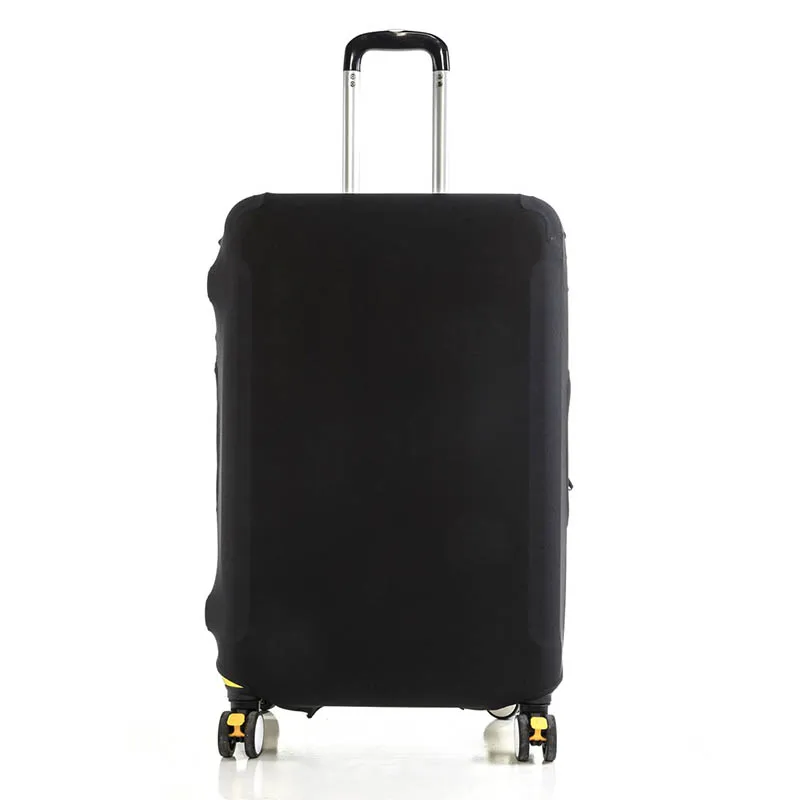 Защитный чехол для багажа, эластичный тканевый чехол для костюма, защитный чехол для багажа, пылезащитный чехол для 18-25 дюймов, аксессуары для путешествий, чехлы для переноски - Цвет: Black