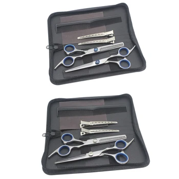 

6 Piece Set Barber Set Professional Hairdresser / Home Scissors