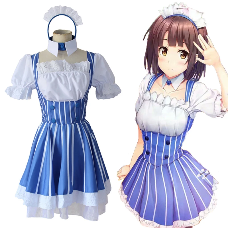Anime-Saekano-How-To-Raise-ABoring-Girlfriend-Cosplay-Costumes-Megumi-Katou-Cosplay-Costume-Maid-Saenai-Heroine