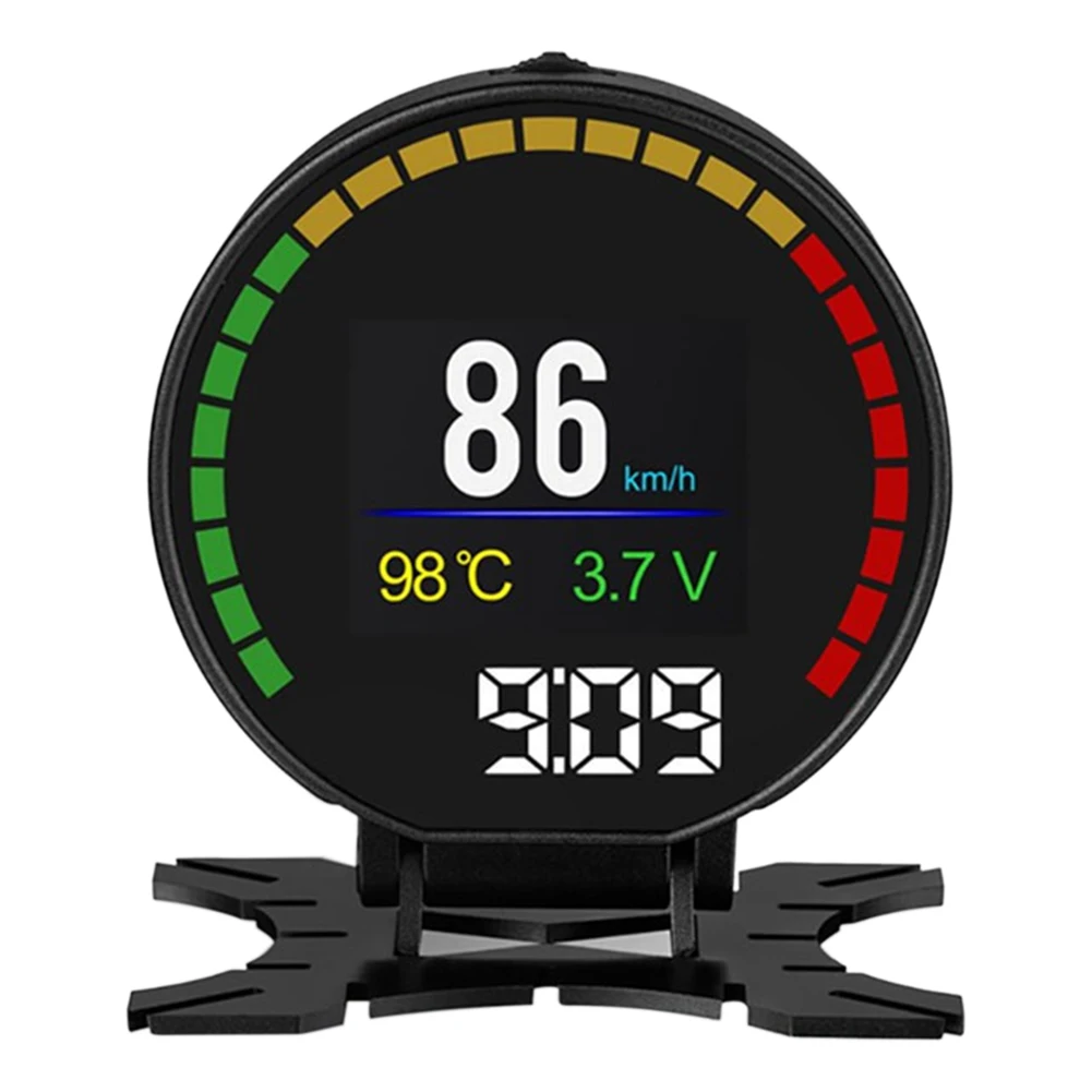 OBD2 HUD для вождения авто безопасный Спидометр красочные Экран превышение скорости Предупреждение практически Универсальная головка вверх Дисплей Автомобильный цифровой