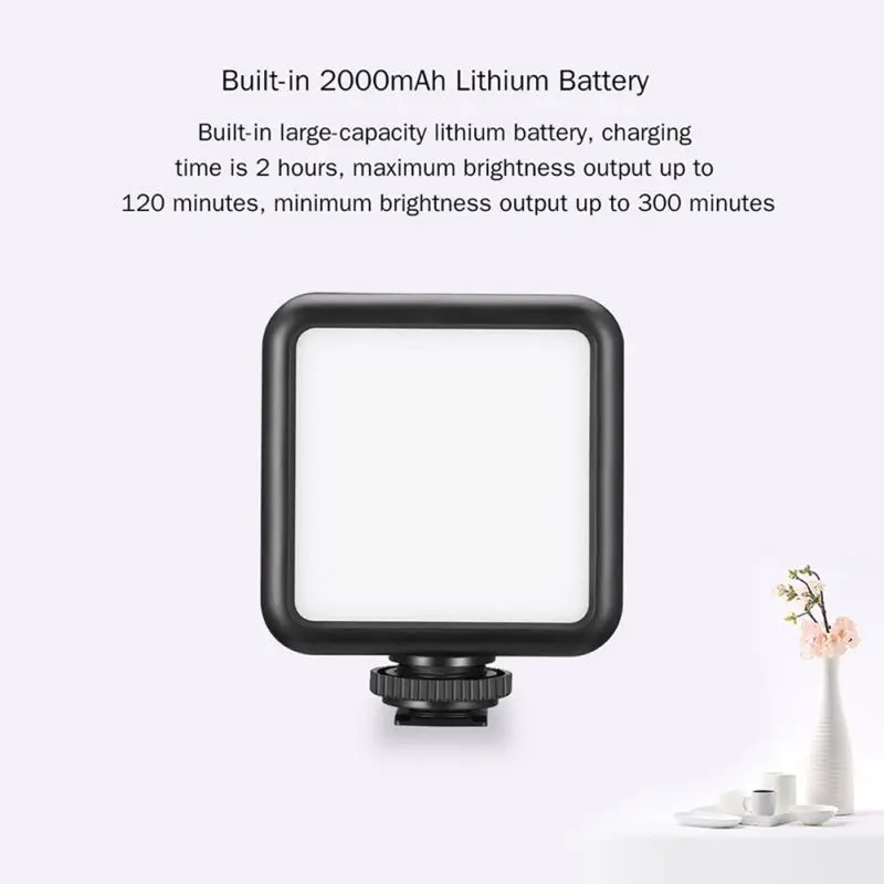 Upgraded Photographic Lighting 5500K soft light board 2000mAh 49 LED Video Photography Lights 14 Screw (4)