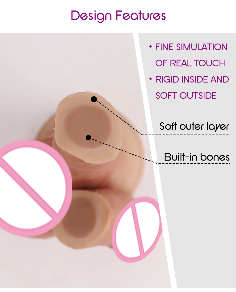 163.5CM Realistic Dildo Suction Cup Sextoys Skin Felling Soft Big Silicone Penis Sex Toys for Woman Female G Spot Masturbatio (4)