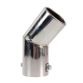 

Curved Car Exhaust Pipe Stainless Steel Mufflers Tail Pipes Automobile Replacement Muffler Tip 1 Piece