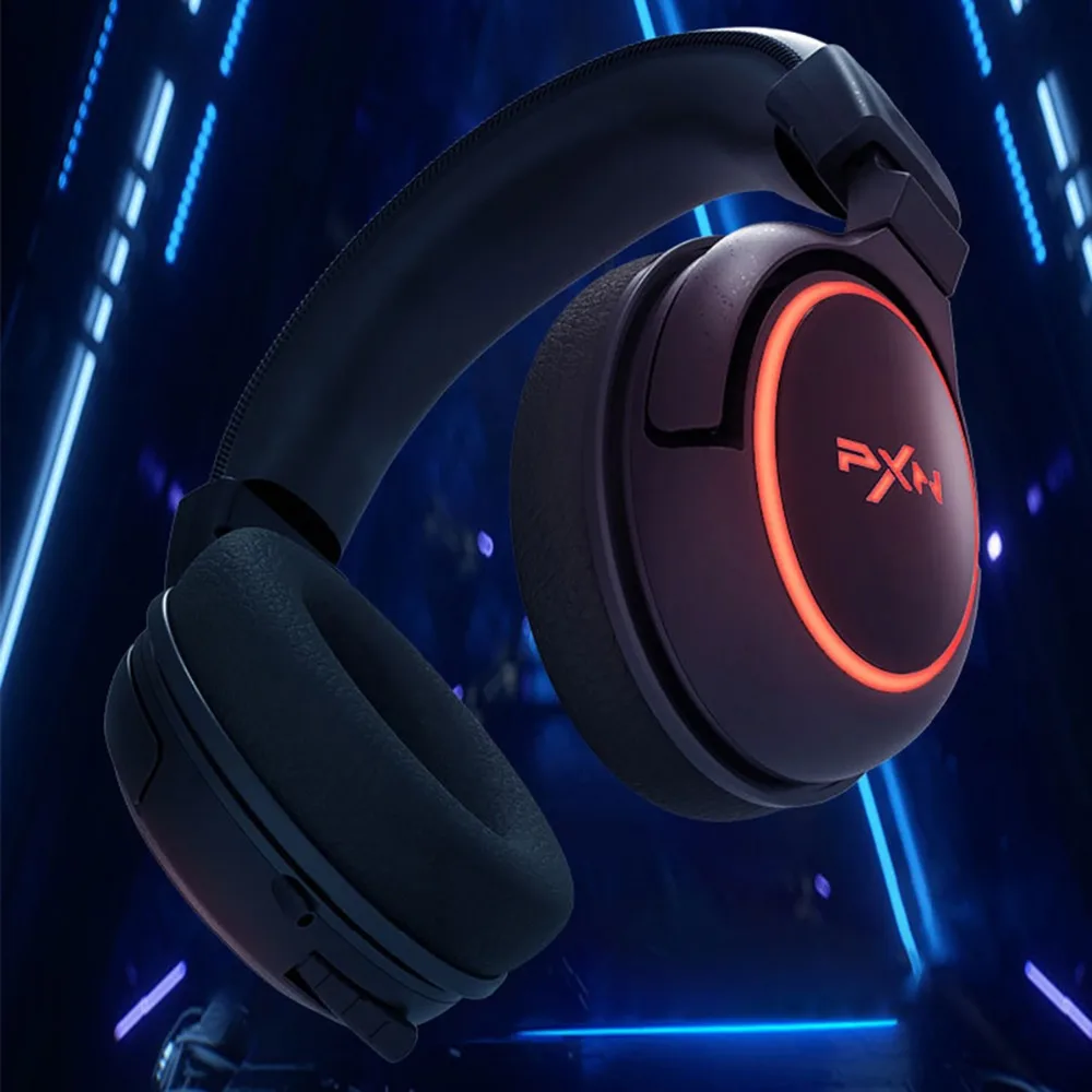 PXN-U306 Gaming Headset Headphones 7.1 Surround Sound Earphones Gamer Over Ear USB Wired Headset LED Light PC Gamer (12)