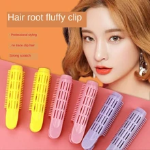 4 Uds. De pinza de pelo esponjoso Natural, pelo rizado, raíz, pinza flequillo, pinza de peinado, horquillas de Color caramelo, accesorios para el cabello
