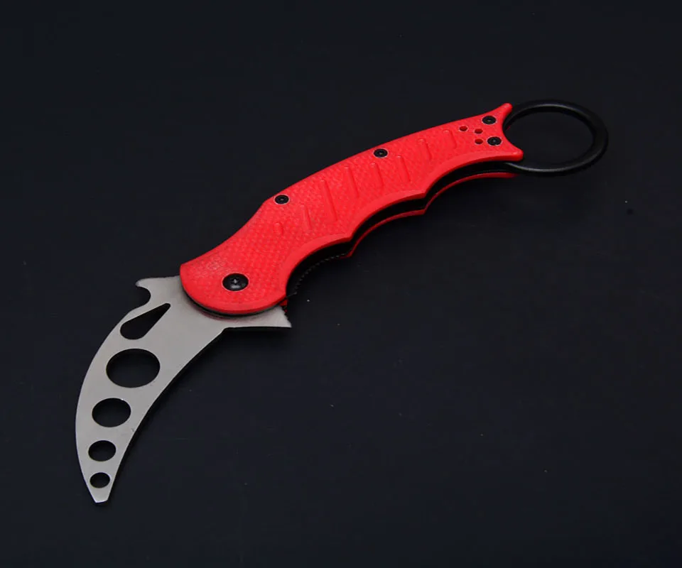Горячо! 440C Лезвие Karambit мачете складные ножи 5 цветов острый G10 Ручка Открытый Отдых Карманный выживания тактический охотничий инструмент