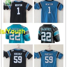 A+++ качественная Детская Молодежная 1 камера newton 59 Luke Kuechly Christian McCaffrey 22 jersey Carolina