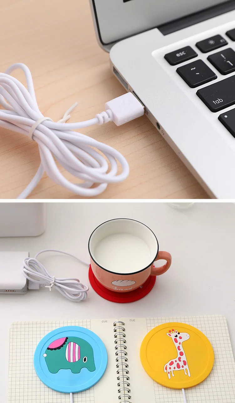 Подогреватель Термостатические подставки USB силиконовый коврик подставка под тарелку Подогрев подставки Электрический Подогрев кружки подогреватель напитков