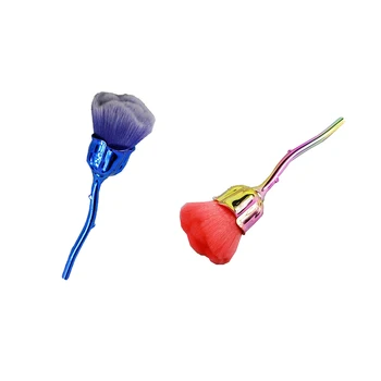 

Nail Art Dust Brush for Manicure Rose Head Brush Blush Powder Brushes Fashion Gel Nail Accessories Nail Material Tools