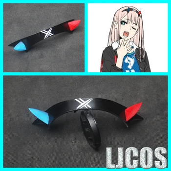 

New DARLING in the FRANXX Zero Two Cosplay Prop Headwear PVC Horn Headband Hairband Costume Accessories hairpins Hairclip Gifts