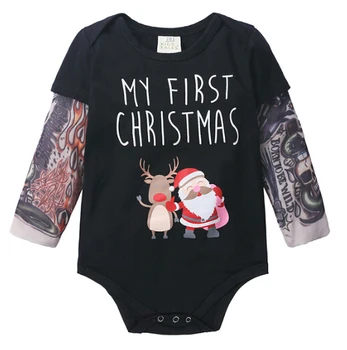 

Cotton Baby Bodysuit 2020 Newborn Baby Girl Boy Christmas Bodysuits Jumpsuits Bodysuit Clothes Tattoo Long Sleeve