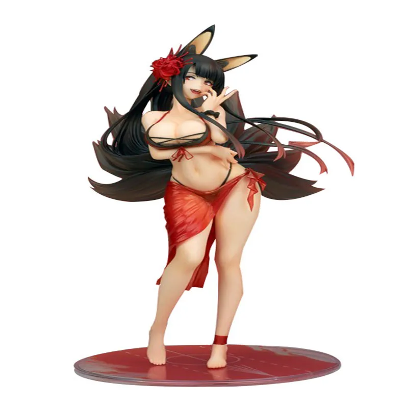 

Haocaitoy 16cm Action Figure Fleet Collection Azur Lane Akagi Paradise Flower Ver.1/8 PVC Collection Toy Model For Children Gift