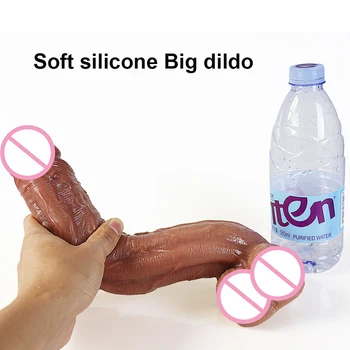 Long Penis Realistic  Dildos for Women Lesbian Toys Big Fake Dick Soft Silicone Females Masturbation Sex Adult Erotic Product 6
