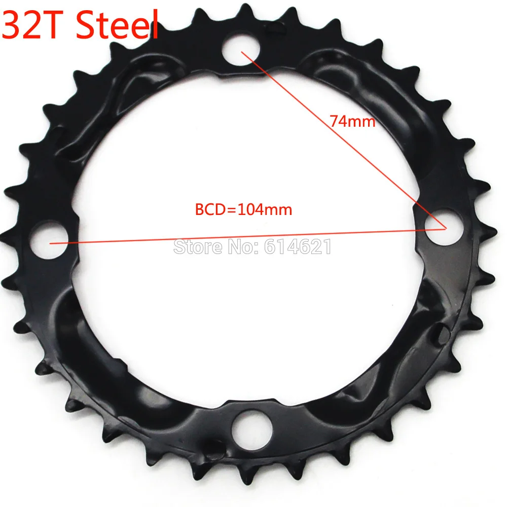 MTB кольцо цепи велосипеда цепь для SHIMANO SRAM Универсальный шатун 22 T/24 T/26 T/32 T/38 T/42 T/44 T 104BCD 64BCD велосипедная звездочка