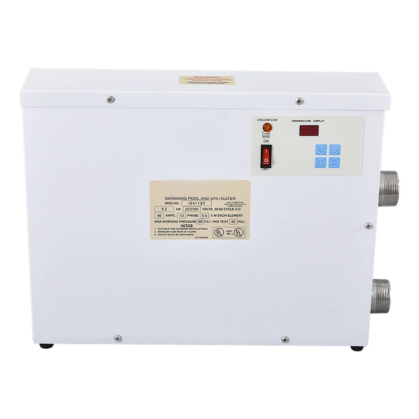 

SPA Heater 5.5KW Electric Swimming Pool and SPA Bath Heating Tub Water Heater Thermostat Swimming Pool Accessories 220V/380V