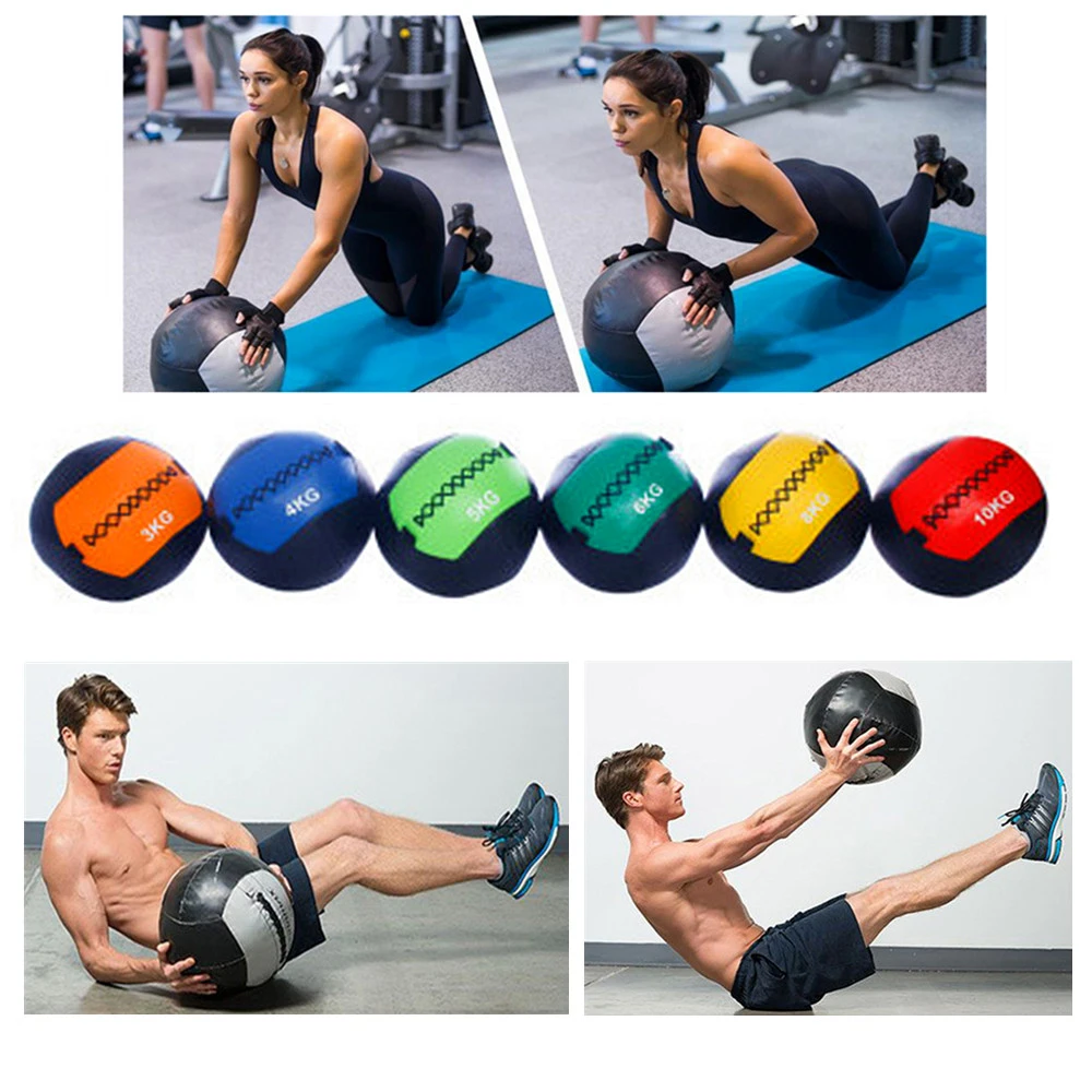 Gym Thuis Fitness 35Cm Lege Rukken Muur Ballen Ball Voor Yoga Workouts Balans Training Soft Grip Geneeskunde Bal|Fitnessballen| - AliExpress