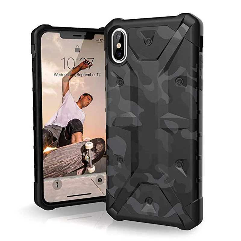 Для iphone Xs Max чехол противоударный тонкий дизайн камуфляжный чехол для iphone 7 8 6 11 11 pro xr для samsung S10 A8 a9s huawei mate 20 pro
