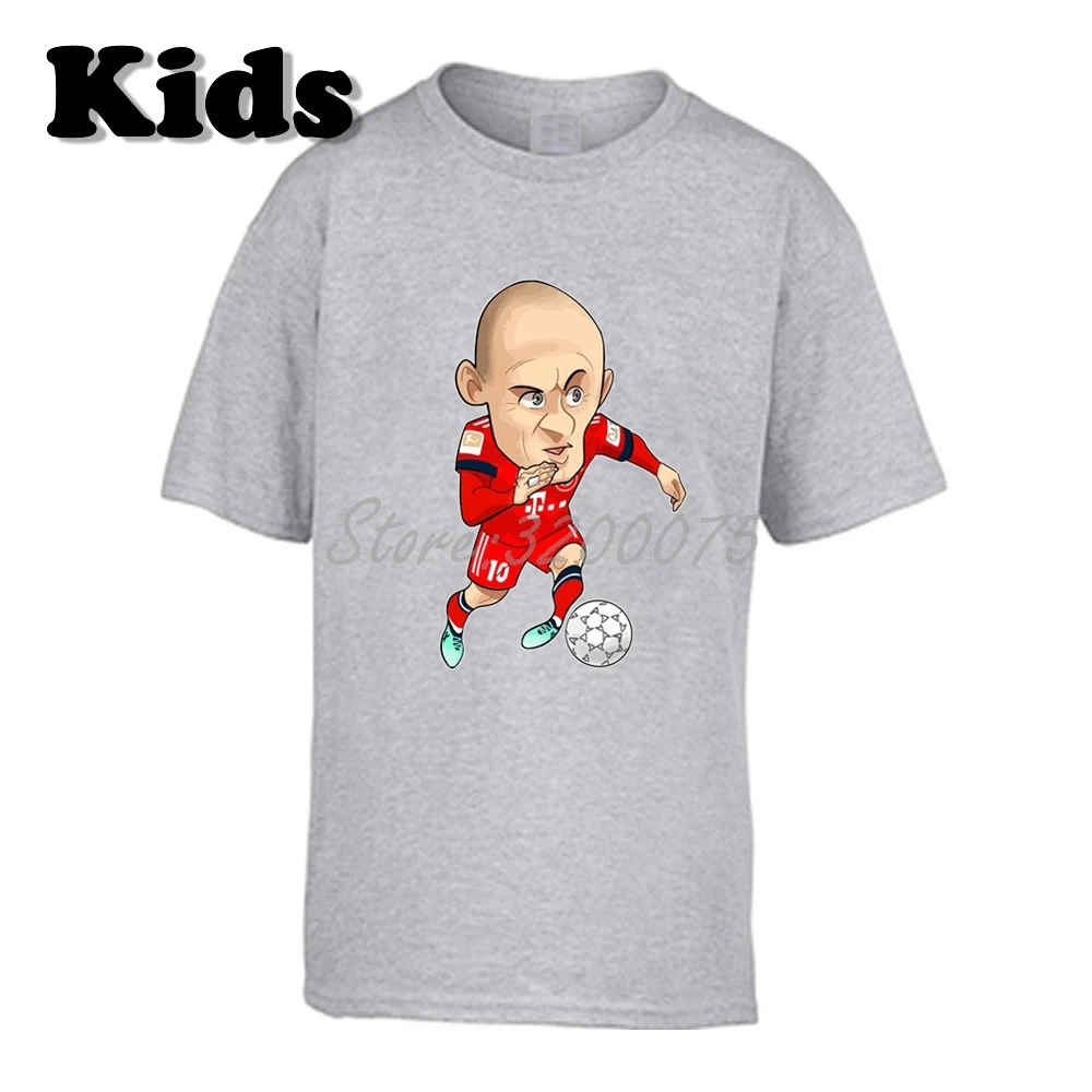 Детская футболка Arjen Robben 10, одежда с героями мультфильма «голландская легенда» футболка для мальчиков и девочек футболка с круглым вырезом, W19102809 - Цвет: 3
