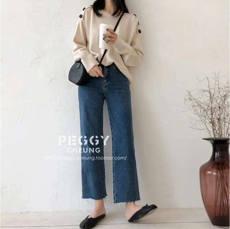 wide leg Maternity Jeans For Pregnant Woman 2019 Pregnancy Denim Pants Cotton straight Trousers maternity clothing Plus Size