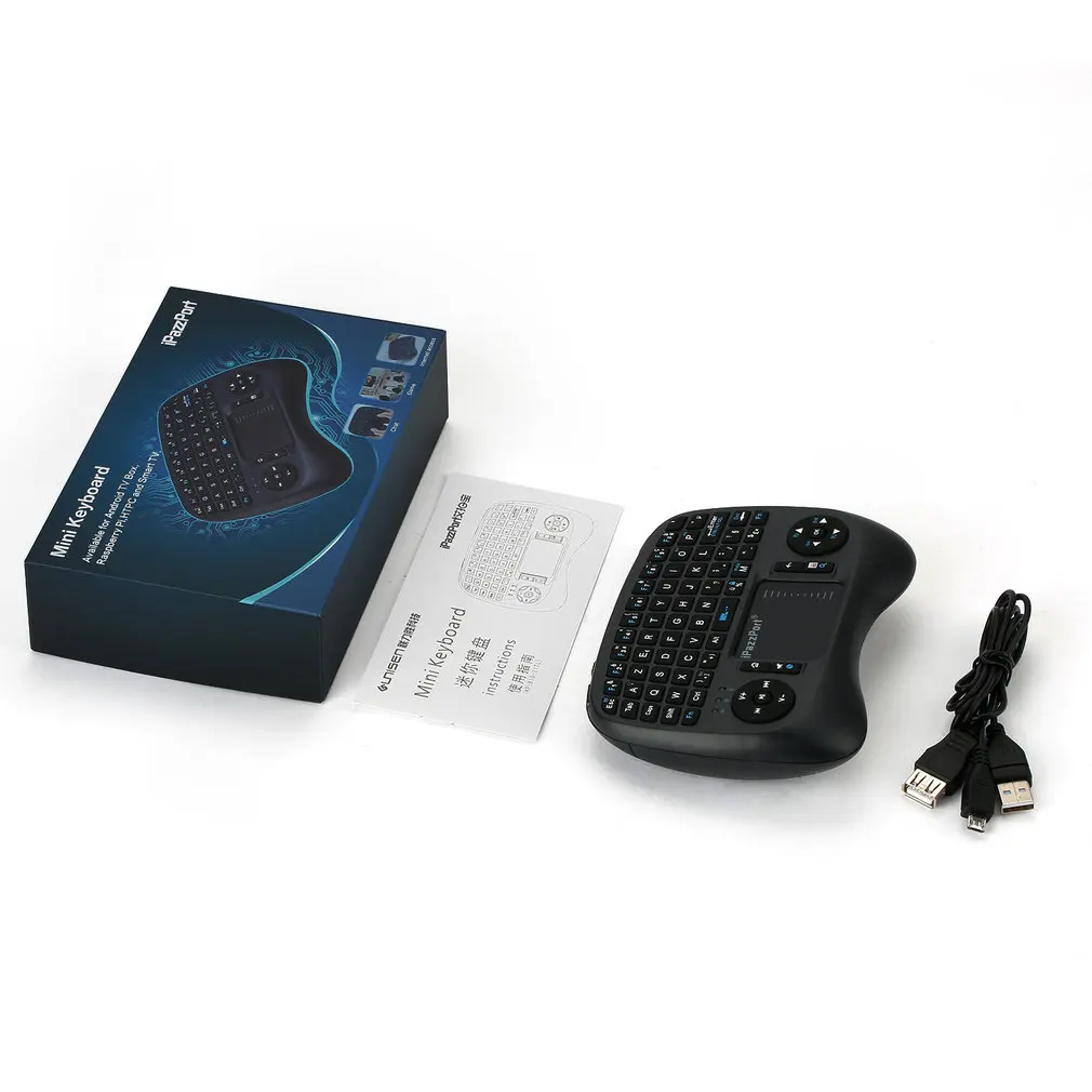 

Wireless Game Keyboard Android Remote Controller Rechargeable 2.4Ghz Keyboard for Smart TV Mini Size