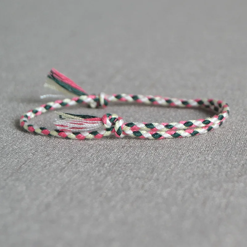 HI MAN 15 Style New Design Japanese Cotton Rope Handmade Bracelet Women Fashion Simple Color Wrap Bracelet Friendship Gift