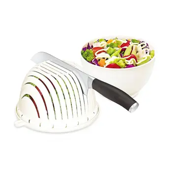 

Kitchen Gadge Kitchen Accessories Creative Multifunctional Drain Bowl Salad Bowl Salad Machine Fruit And Vegetable Cutting Bowl