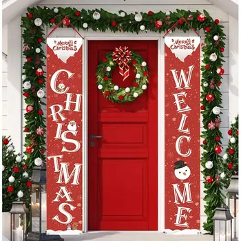 

Christmas Door Couplet New Year Decorations Home Porch Decor Sign 2020 Merry Christmas Ornaments Xmas Decor Happy New Year 2021