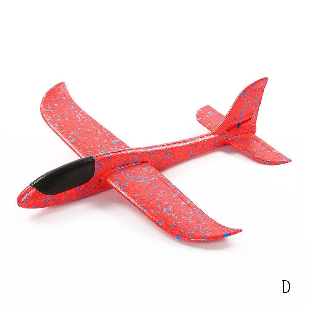 Ручной бросок самолет летающий планер самолеты EPP самолет из пеноматериала модель вечерние сумки наполнители детские игрушки открытый запуск игры игрушки 37or 48 см - Цвет: 37cm