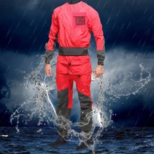 Мужской Красный сухой костюм каноэ каяк сухой костюм многоцелевой костюм для отдыха сухой во время водных видов спорта ATV& UTV