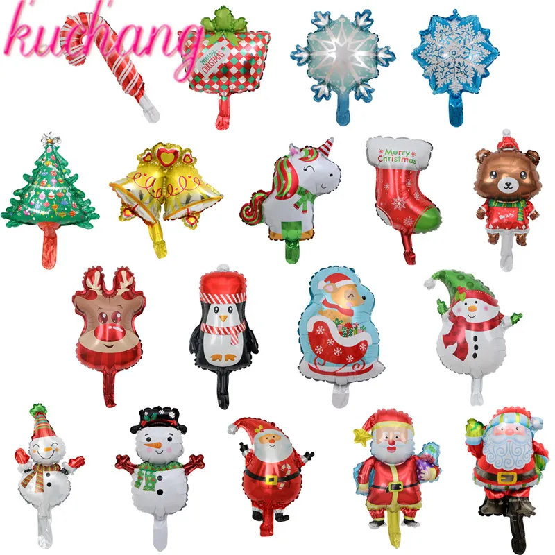

10pcs/lot Merry Christmas Balloon Mini Stockings Christmas Balloons Kids Birthday Party Decoration Christmas Eve Balloon