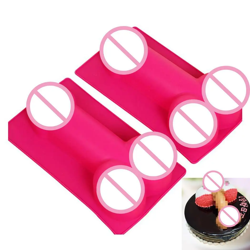 

Funny Shaped Silicone Cake Mould Dick Mold 3D Baking Mold Random 135g