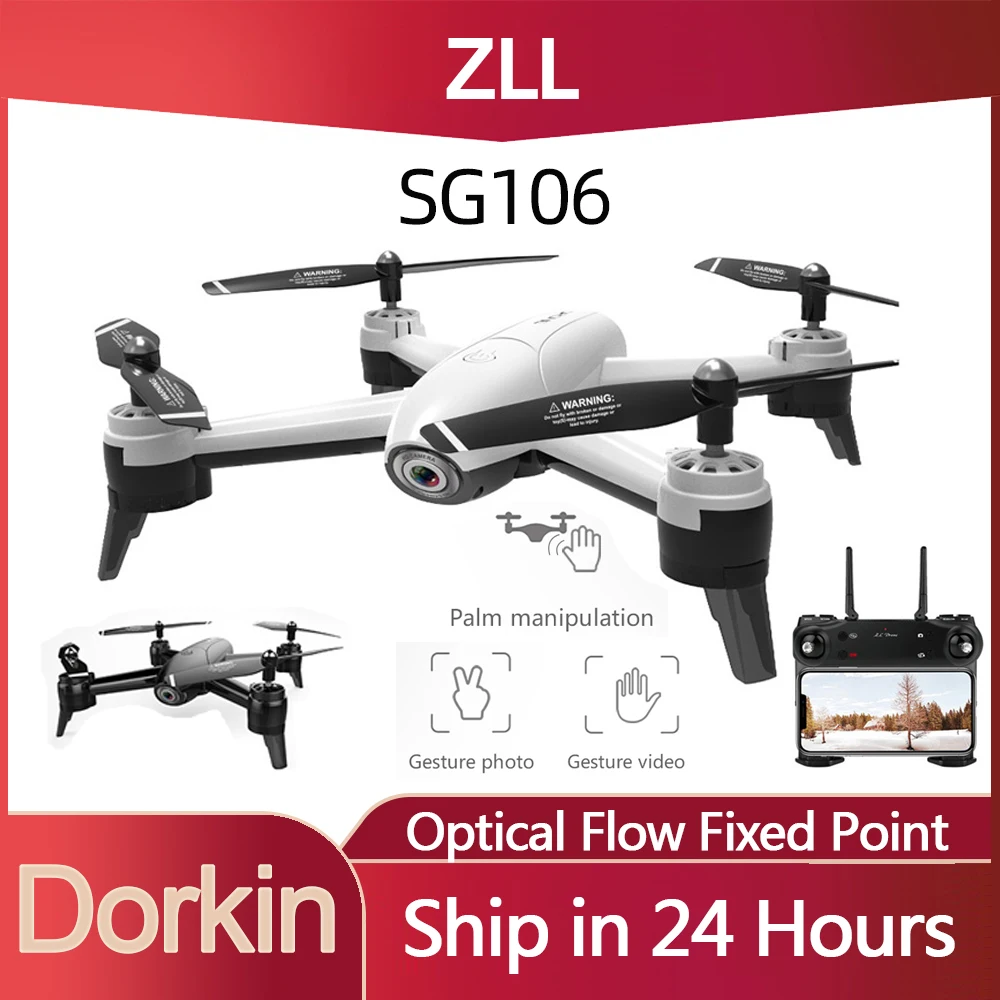 Оригинальный ZLL SG106 Wi-Fi FPV Радиоуправляемый Дрон 4K камера оптический поток 1080P HD