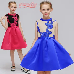 AliExpress, женское летнее платье без рукавов с завышенной талией, платье принцессы в Корейском стиле, хлопковая Пышная юбка