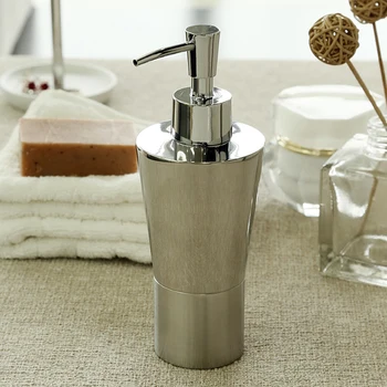 

Shampoo Container Liquid Shampoo Bathroom Push Type Portable Stainless Steel Soap Dispenser Pump Durable Practical Lotion Refill
