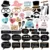 Mr Mrs Just Married Fun Photo Booth Props Bride Groom Wedding Decoration Photobooth Bridal Shower Event Party Supplies
