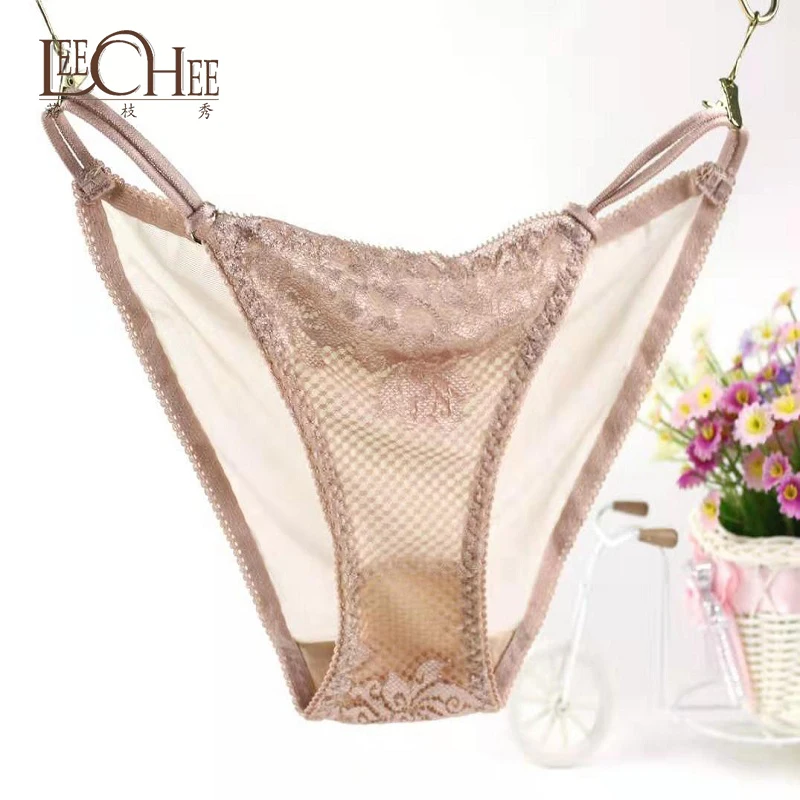 Leechee AP9014 женское нижнее белье бесследные сексуальные кружевные женские трусики дышащий светильник с низкой талией хлопковые трусы - Цвет: Skin color