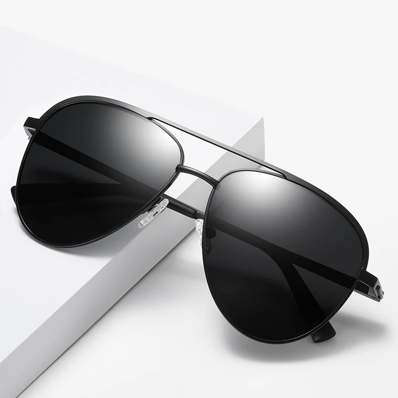 

ALBASSAM BRAND Mens Polarized Sunglasses Sports Rectangle Glasses PC+Alloy Magnesium Frame UV400 Sun Glasses De Sol MM6237