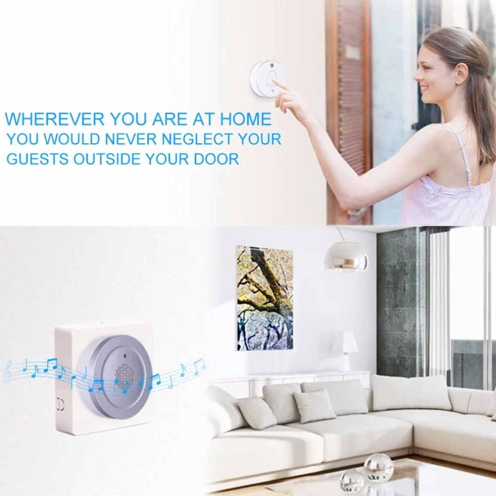 ES-MLA1 Wireless Digital Smart Camera Doorbell 2 MP Visitor Record No Wiring Required Free Cloud Storage with camera function