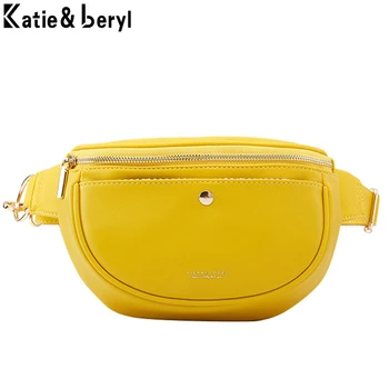 

Small Simple Women Fanny Pack Multi-function Waist & Chest Bag Ladies Belt Bag Bum Pochete Sac Banana Female Fashion Waist Pack