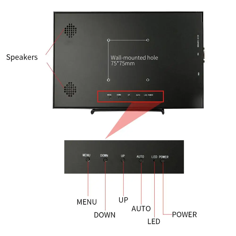 11," портативный компьютерный монитор ips hdmi HD 1920*1080 10,1" широкоэкранный ЖК-дисплей для PS4 Xbox Windows 7 8 10