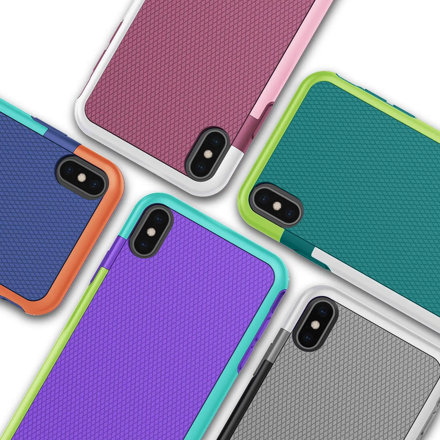 Hybrid Gel Rubber Anti-Slip Protective Case for iPhone 11 12 Pro XS Max Mini X XR 7 8 6 6S Plus SE 2020 Silicon ShockProof Cover iphone 12 pro max leather case