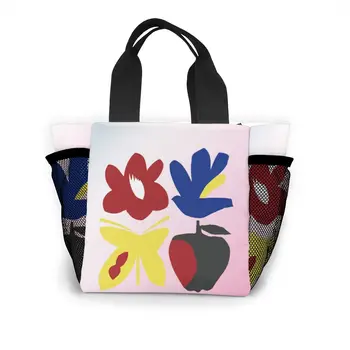 

WHEREISART Portable Lunch Bag Women Reusable Cold Insulated Lunch Bags Totes For Work Travel Casual Handbags New Arrival