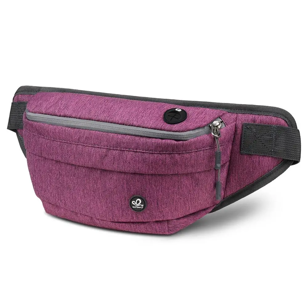 Спортивные многофункциональные карманы для бега, водонепроницаемая нейлоновая сумка для мужчин и женщин, дорожный чайник, велосипедные карманы для бега - Цвет: Пурпурный цвет