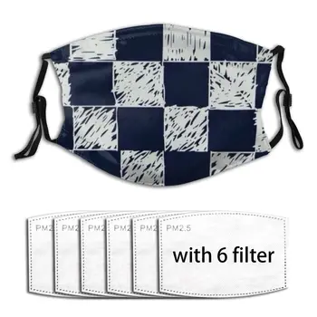 

Reusable Breathable Anti Dust 2020 Summer Face Masks Black And White Grid PM2.5 Filter Protector Dust Haze Male