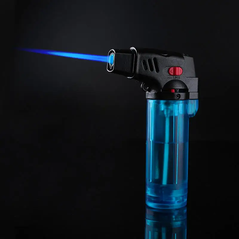 

Cigar Butane Lighters Windproof Gas Lighter Flame Spray Gun Home Point Cigar Moxibustion Point Incense Barbecue Point Carbon