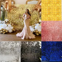 Telón de fondo con purpurina para adultos y niños, telón de fondo de lentejuelas para pared, boda, gran evento, fiesta de cumpleaños, suministros para Baby Shower, 1x2m