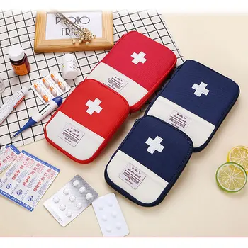 

Outdoor Travel First-Aid Medicine Pouch Practical Carry-On Drugs Organizer Bag Small Emergency Kit