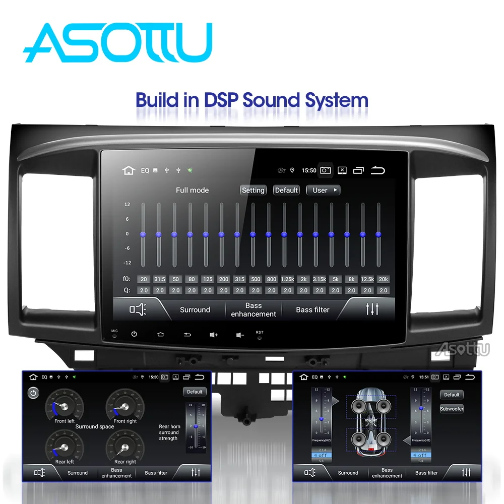 Best Asottu CYS1060 Android 9.0 PX30 for Mitsubishi Lancer stereo multimedia headunit GPS Radio car dvd gps player stereo gps 1
